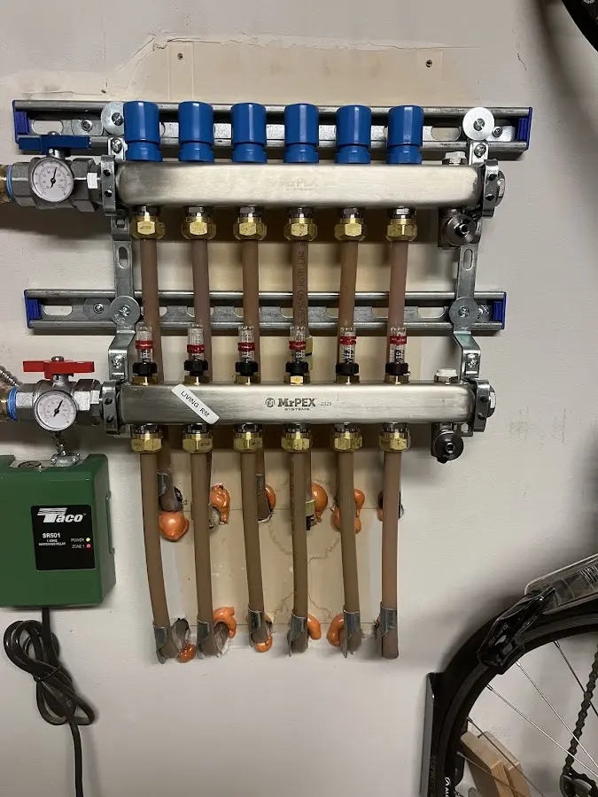 Plumber performing Gas Line Installation at a residential property in Rensselaer